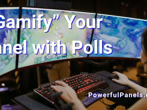 gamified polling in a panel discussion